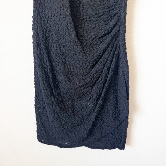 SEA New York Leather and Lace Black Dress - Picture 3 of 9